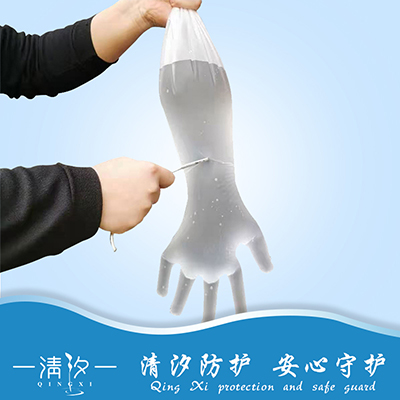 cpe加厚長(zhǎng)手套60半臂手套